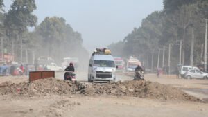 Negligence of Chinese Contractor Block Butwal Narayangarh Road- The Nepal Times