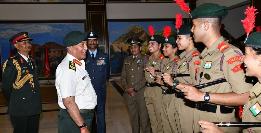 Nepal Commander in Chief met contingent of Indian National Cadet Corps- The Nepal Times